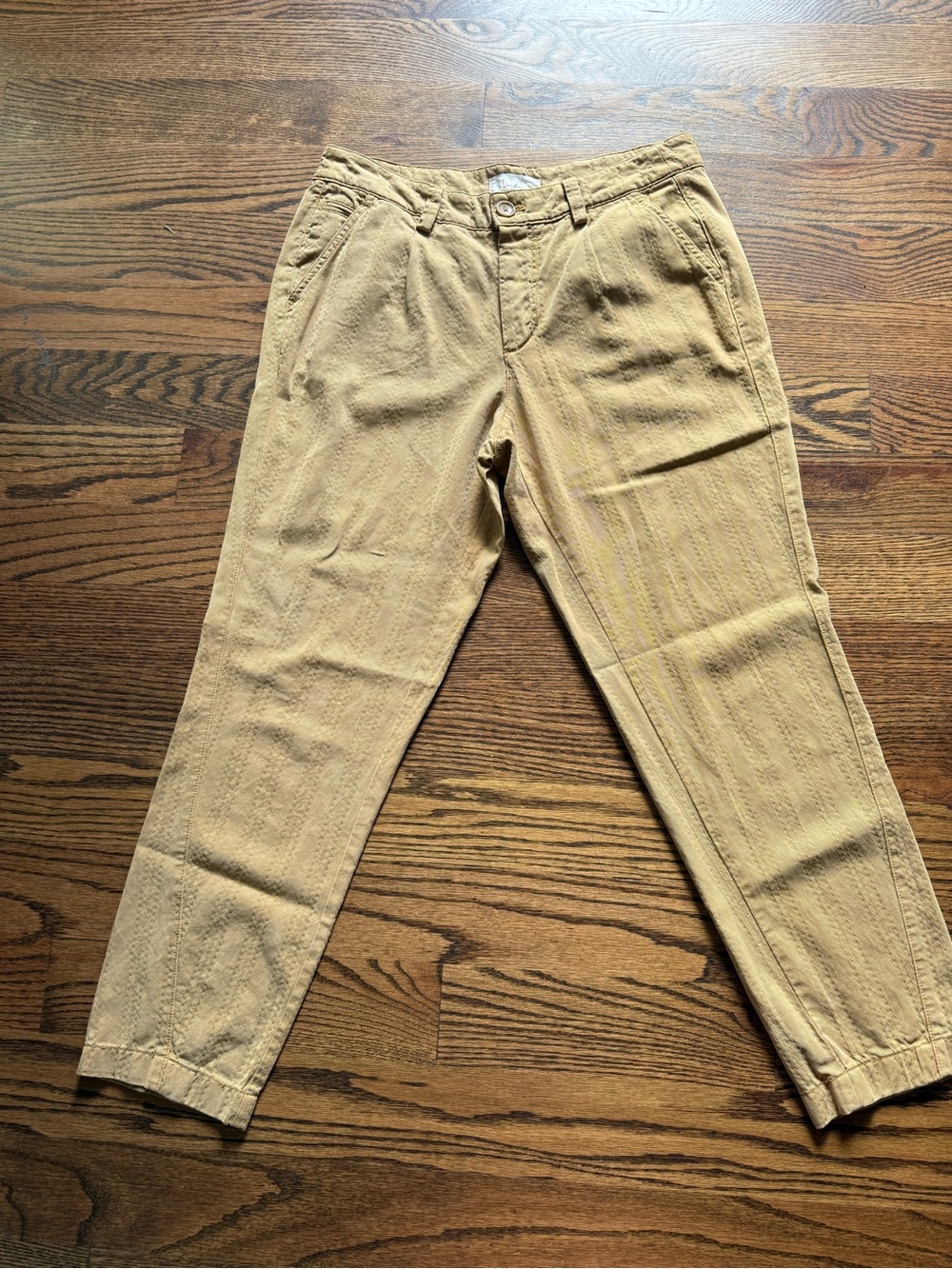 Anthropologie Light Khaki Tailored Chino Pants 28